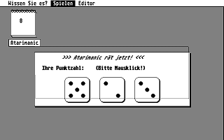 Wissen Sie es? atari screenshot